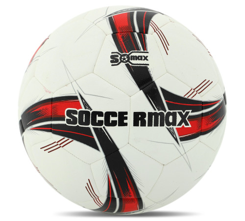 Мяч футбольный HYBRID SOCCERMAX №5 PU белый-красный