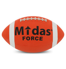 М'яч для американського футболу гумовий Senior Midas force №9 помаранчевий