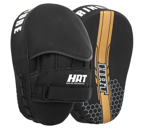 Лапа боксерская изогнутая тренировочная PU HARD TOUCH 19x5x25см 2штуки цвета в ассортименте