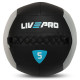 М'яч набивний медичний для кросфіту WALL BALL LiveUp 5кг чорний-сірий