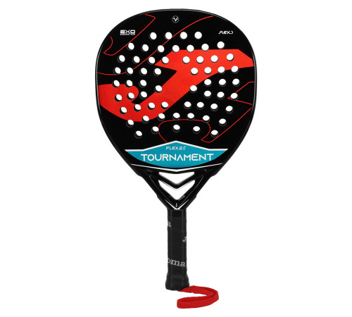 Ракетка для падел-тенісу Padel Joma TOURNAMENT FLEX чорний-червоний