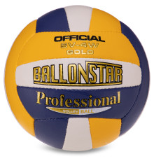 М'яч волейбольний BALLONSTAR №5 PU жовтий-синій-білий