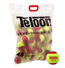 М'ячі для великого тенісу TELOON KIDS 70 48шт червоно-салатовий