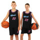 Форма баскетбольная детская NBA клуб Miami 22 S-2XL черный-фуксия