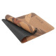Килимок для йоги Пробковий двошаровий каучуковий Yoga mat BLOOM 183x61мx0.3cм темно-синій