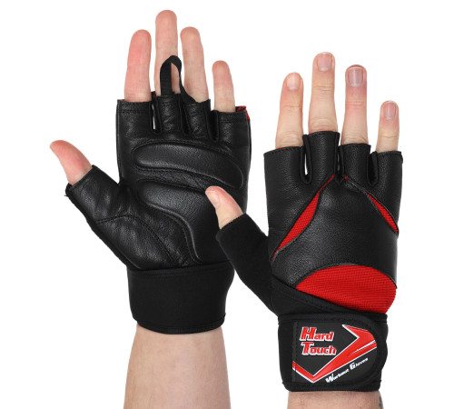 Рукавиці для фітнесу та важкої атлетики HARD TOUCH S-XL кольори в асортименті
