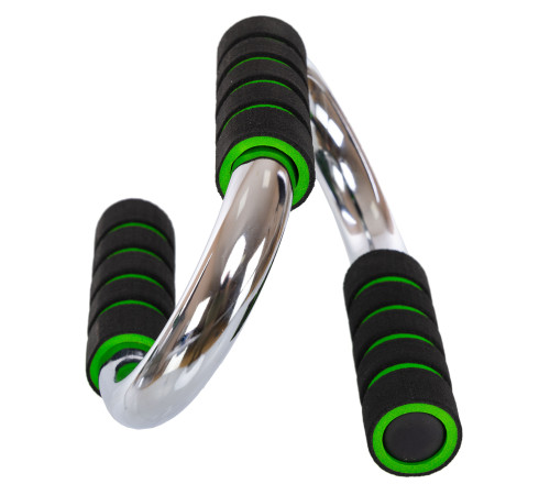 Упори для віджимань 2штуки SP-Sport PUSH-UP BAR 11x21см сірий-чорний-червоний