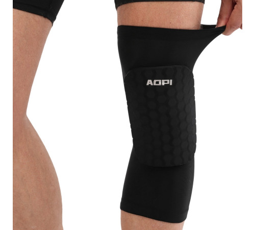 Наколінник спортивний AOPI M-XL 1шт чорний