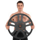 Млинці диски сталеві для станової тяги Deadlift Pulling Weight Plates Zelart 20кг чорний