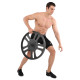 Млинці диски сталеві для станової тяги Deadlift Pulling Weight Plates Zelart 20кг чорний