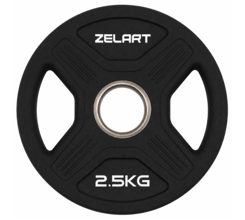 Блины диски TPU 2 Handle металлическая втулка Zelart ø51мм 2,5кг черный