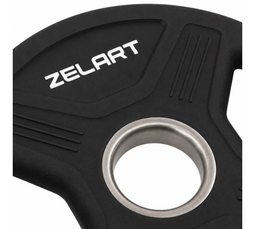 Млинці диски TPU 2 Handle металева втулка Zelart ø51мм 5кг чорний
