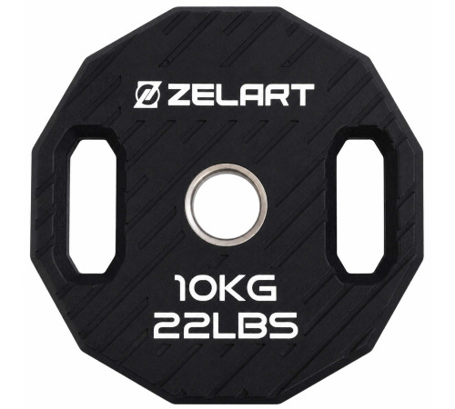 Блины диски TPU 2 Handle металлическая втулка Zelart ø51мм 10кг черный