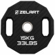 Млинці диски TPU 2 Handle металева втулка Zelart ø51мм 15кг чорний