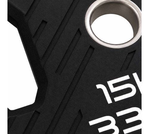 Млинці диски TPU 2 Handle металева втулка Zelart ø51мм 15кг чорний