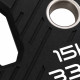 Млинці диски TPU 2 Handle металева втулка Zelart ø51мм 15кг чорний