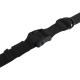 Стропа тренировочная с резиновой петлей для подтягивания TRAINING STRAP EZOUS черный-фиолетовый