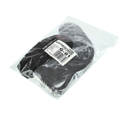 Стропа тренировочная с резиновой петлей для подтягивания TRAINING STRAP EZOUS черный-фиолетовый