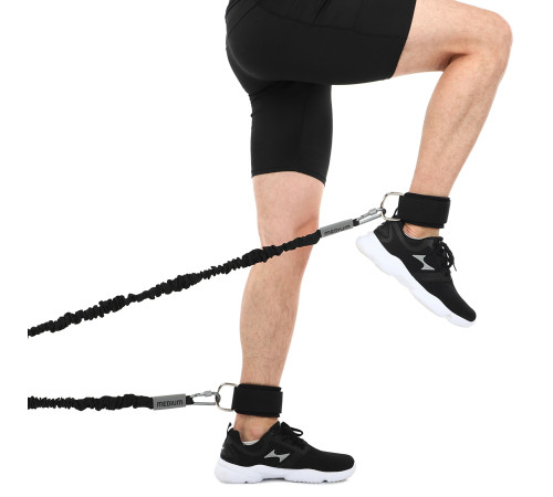 Лямки для ніг TRAINING ANKLE STRAPS 2.0 EZOUS 2шт чорний