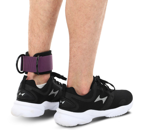 Лямка для ніг TRAINING ANKLE STRAPS 3.0 EZOUS 1шт чорний-фіолетовий