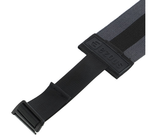 Резинка тканинна для вправ стрічка опору регульована ADJUSTABLE HIP BAND EZOUS EZOUS чорний