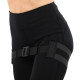 Резинка тканинна для вправ стрічка опору регульована ADJUSTABLE HIP BAND EZOUS EZOUS чорний