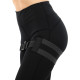 Резинка тканинна для вправ стрічка опору регульована ADJUSTABLE HIP BAND EZOUS EZOUS чорний