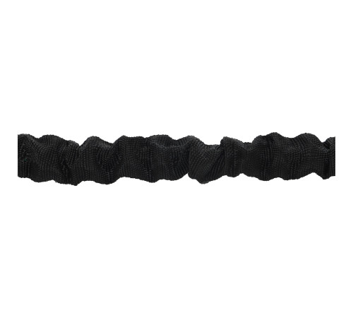Эспандер трубчатый с карабином в защитном рукаве RESISTANCE TUBE WITH COVER EZOUS нагрузка низкая черный
