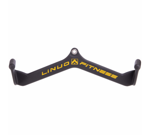 Рукоятка для тяги со средним хватом Mide Grip нескользящее покрытие LINUO FITNESS 54см черный