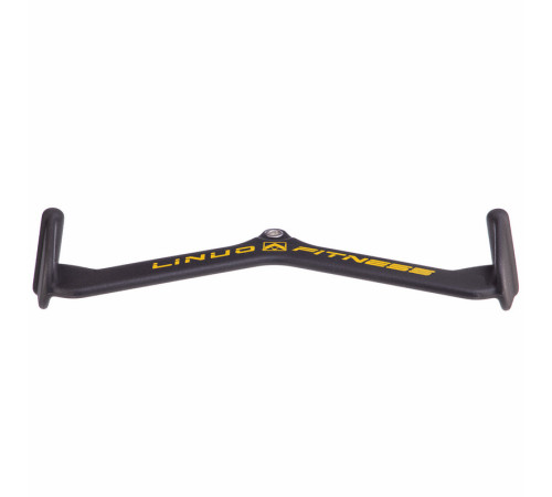 Рукоятка для тяги со средним хватом Mide Grip нескользящее покрытие LINUO FITNESS 54см черный