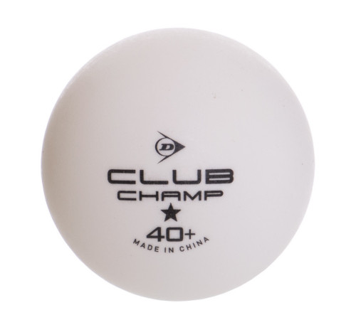 Набір м'ячів для настільного тенісу DUNLOP CLUB CHAMP 40+ 3шт білий