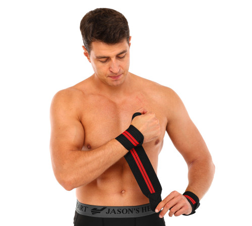 Бинти кистьові для жиму STRENGTH WRIST WRAPS EXCEED 2штуки чорний