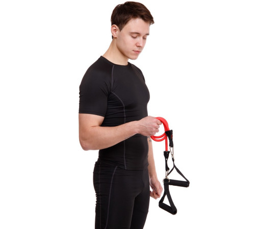 Еспандер Resistance Band багатофункціональний 5 джгутів CIMA у чохлі різнокольоровий