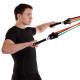 Еспандер Resistance Band багатофункціональний 5 джгутів CIMA у чохлі різнокольоровий