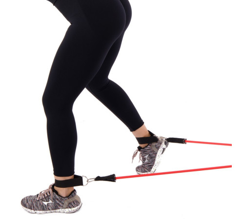 Еспандер Resistance Band багатофункціональний 5 джгутів CIMA у чохлі різнокольоровий