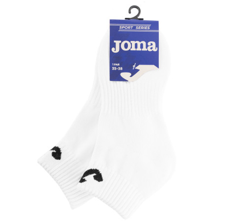 Носки спортивные унисекс короткие Joma SPORT размер 35-42 белый