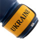 Рукавиці боксерські на липучці PVC UKRAINE 2-16 унцій синій-жовтий