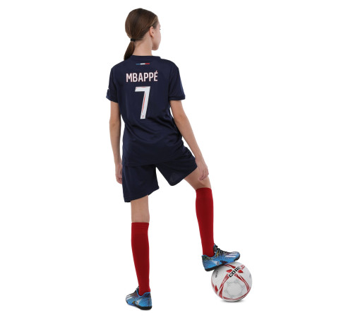 Форма футбольная детская с символикой футбольного клуба PSG MBAPPE 10 домашняя 2024 SP-Sport 105-160см синий-красный