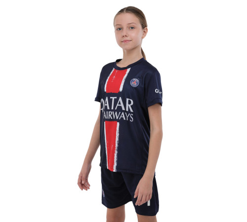 Форма футбольная детская с символикой футбольного клуба PSG MBAPPE 10 домашняя 2024 SP-Sport 105-160см синий-красный
