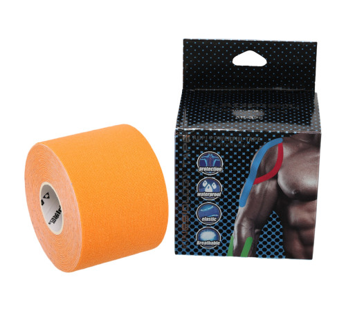 Кінезіо тейп для обличчя та тіла Kinesio tape AOPI розмір 5смх5м кольори в асортименті