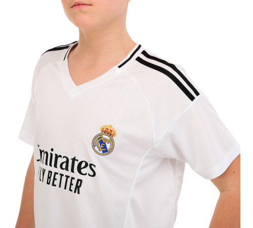 Форма футбольная детская с символикой футбольного клуба REAL MADRID VINI JR 7 домашняя 2025 SP-Sport 20-30 белый