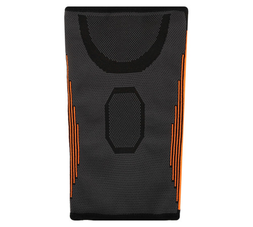 Наколенник спортивный эластичный компрессионный EXTREME S-L 1шт черный-оранжевый