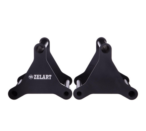 Брусья мобильные паралетсы упоры для отжиманий Zelart PUSH-UP BAR 2шт 37х33х33см черный