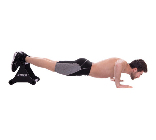 Брусья мобильные паралетсы упоры для отжиманий Zelart PUSH-UP BAR 2шт 37х33х33см черный