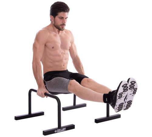 Бруси мобільні паралети упори для віджимань Zelart PUSH-UP BAR 2шт 60х35х32см чорний