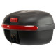 Кофр центральний задній для мотоцикла пластиковий Top Case JUHAO 1шт 39x36x28см чорний-червоний