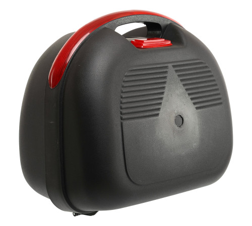 Кофр центральний задній для мотоцикла пластиковий Top Case JUHAO 1шт 39x36x28см чорний-червоний