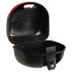 Кофр центральний задній для мотоцикла пластиковий Top Case JUHAO 1шт 39x36x28см чорний-червоний
