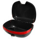 Кофр центральний задній для мотоцикла пластиковий Top Case JUHAO 1шт 43x39x28см чорний-червоний