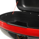 Кофр центральний задній для мотоцикла пластиковий Top Case JUHAO 1шт 43x39x28см чорний-червоний